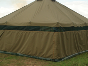 Military type hip tent  5m x 5m